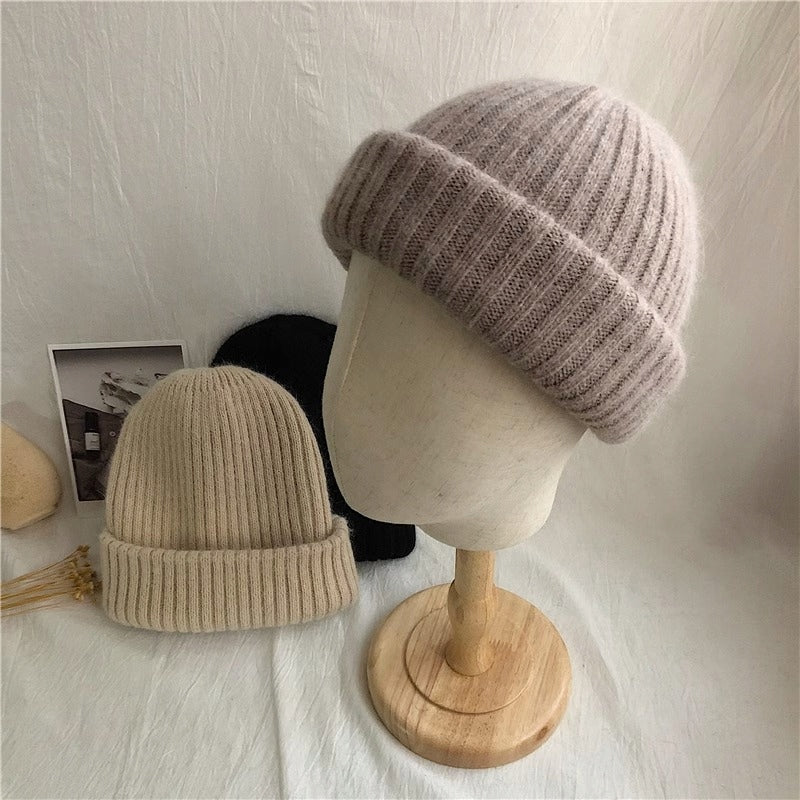 Bonnet pour femme – marron clair et kaki