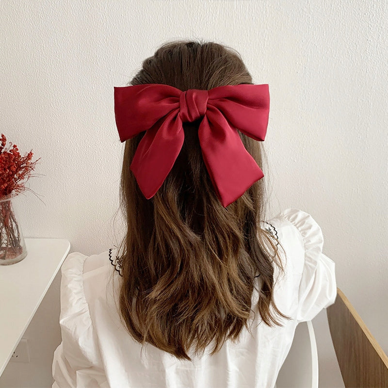 Haarspange mit Schleife – rot