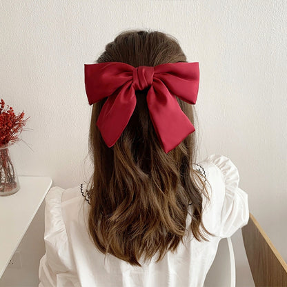 Haarspange mit Schleife – rot
