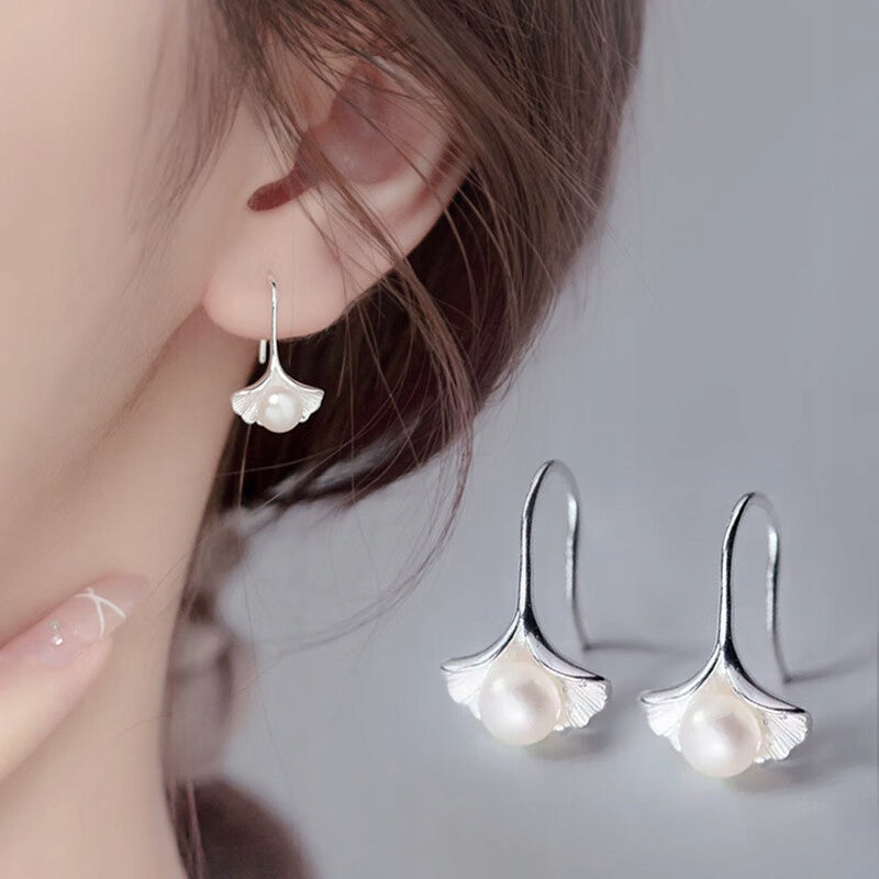 Sterling Silver Pearl Earrings