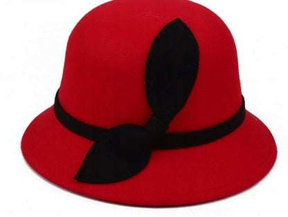 Dámský bucket klobouk – červený
