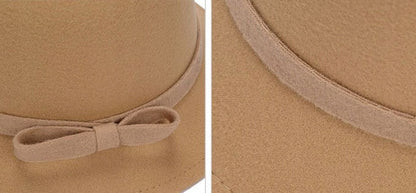 Women's Elegant Beige Cylindrical Bucket Hat to Wear with a Coat