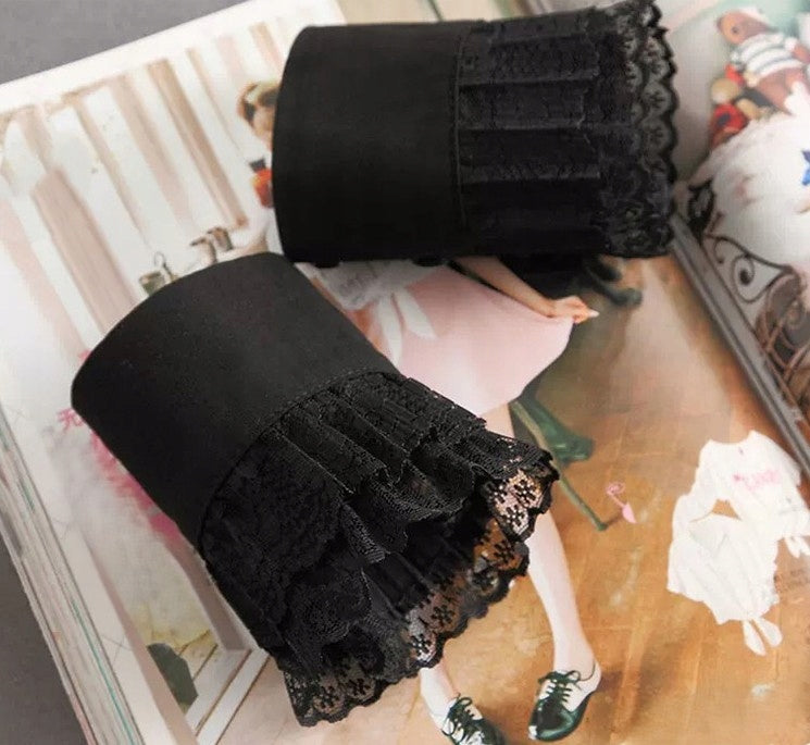 Manșete decorative din dantelă – negre