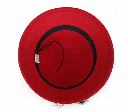 Dámský bucket klobouk – červený