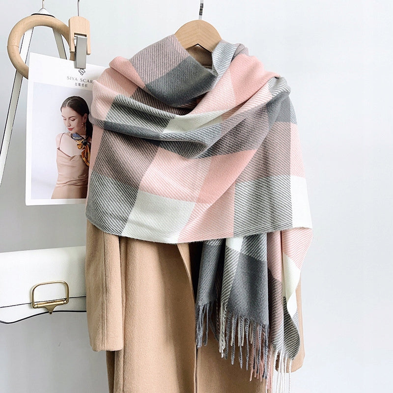 Women's Winter Scarf 200 × 66 cm – Multicoloured