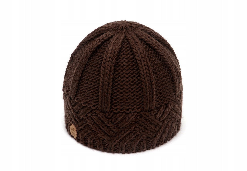Women's Warm and Comfortable Handmade Brown Winter Hat