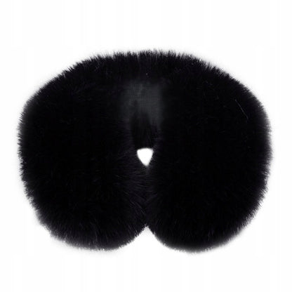 Écharpe en fausse fourrure 50 × 10 cm – noir