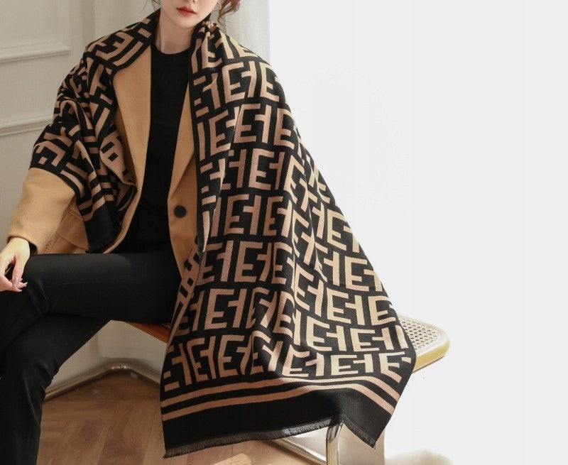 Bufanda de invierno de mujer 180 × 66 cm