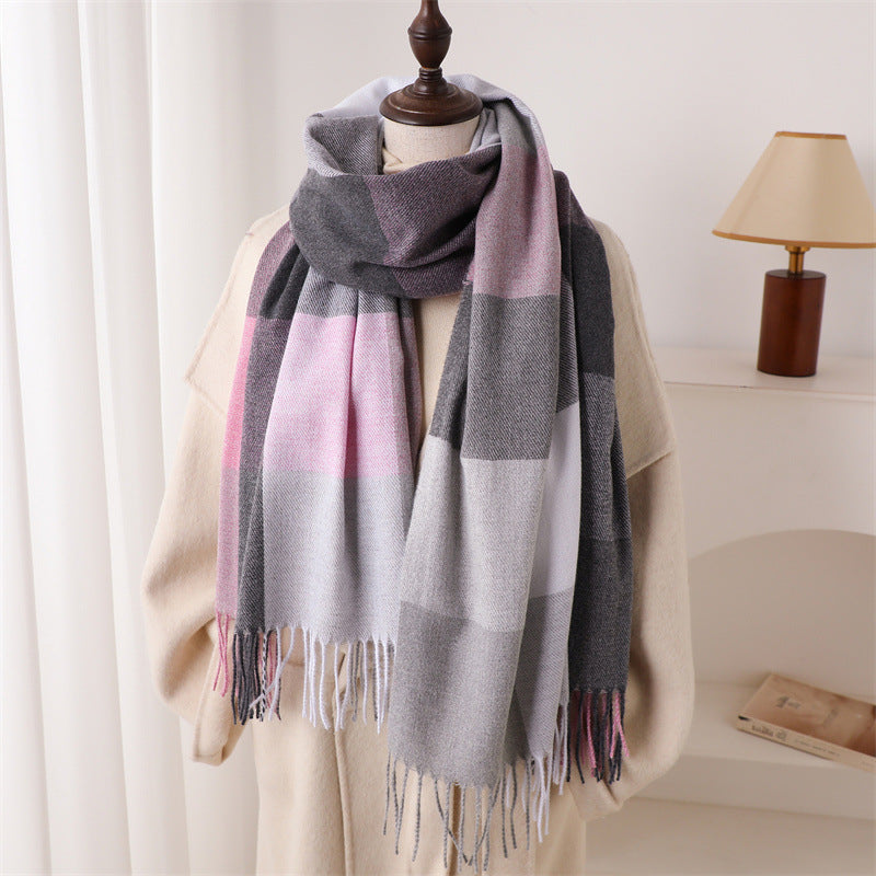 Bufanda de invierno de mujer 200 × 66 cm – multicolor