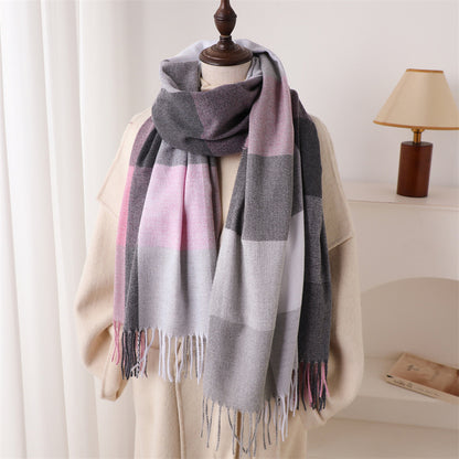 Bufanda de invierno de mujer 200 × 66 cm – multicolor