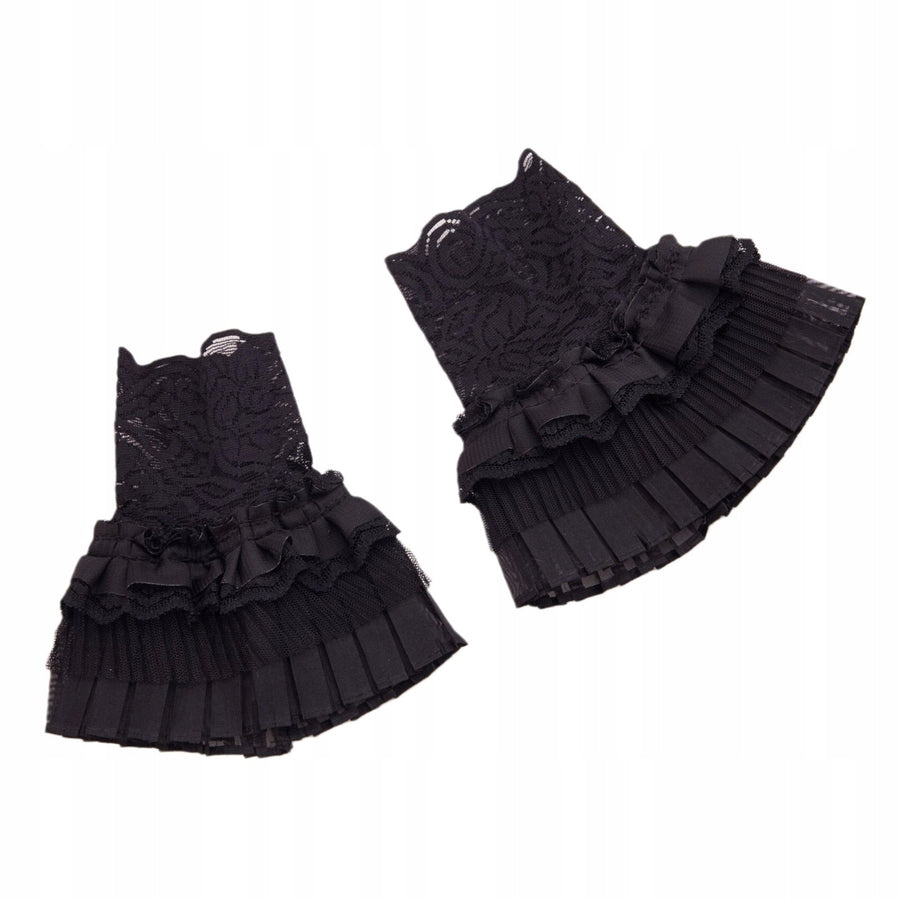 Detachable Lace Cuffs – Black