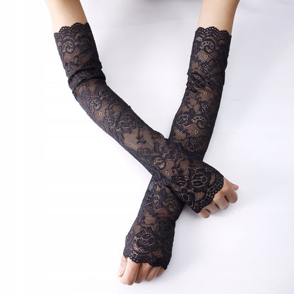 Detachable Lace Cuffs – Black