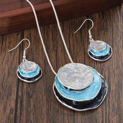 Necklace & Earrings Set – Blue