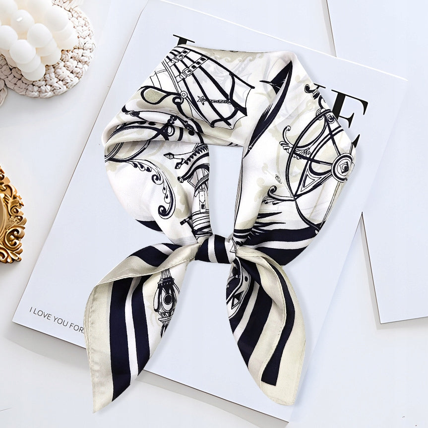 Жіноча хустка з імітації шовку 70 × 70 см