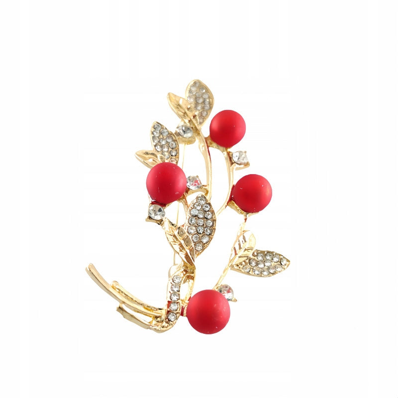 Broche rama con circonitas