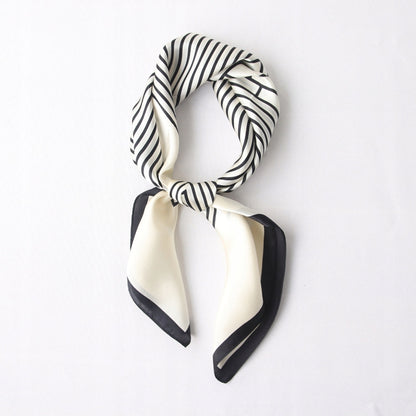 Foulard effet soie pour femme 70 × 70 cm