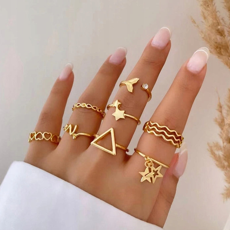 Ring-Set – goldfarben
