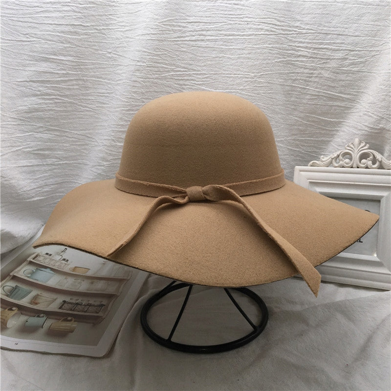 Chapeau à bord pour femme – beige