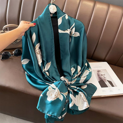 Silk-Effect Scarf 180 × 90 cm