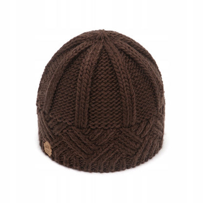 Women's Warm and Comfortable Handmade Brown Winter Hat