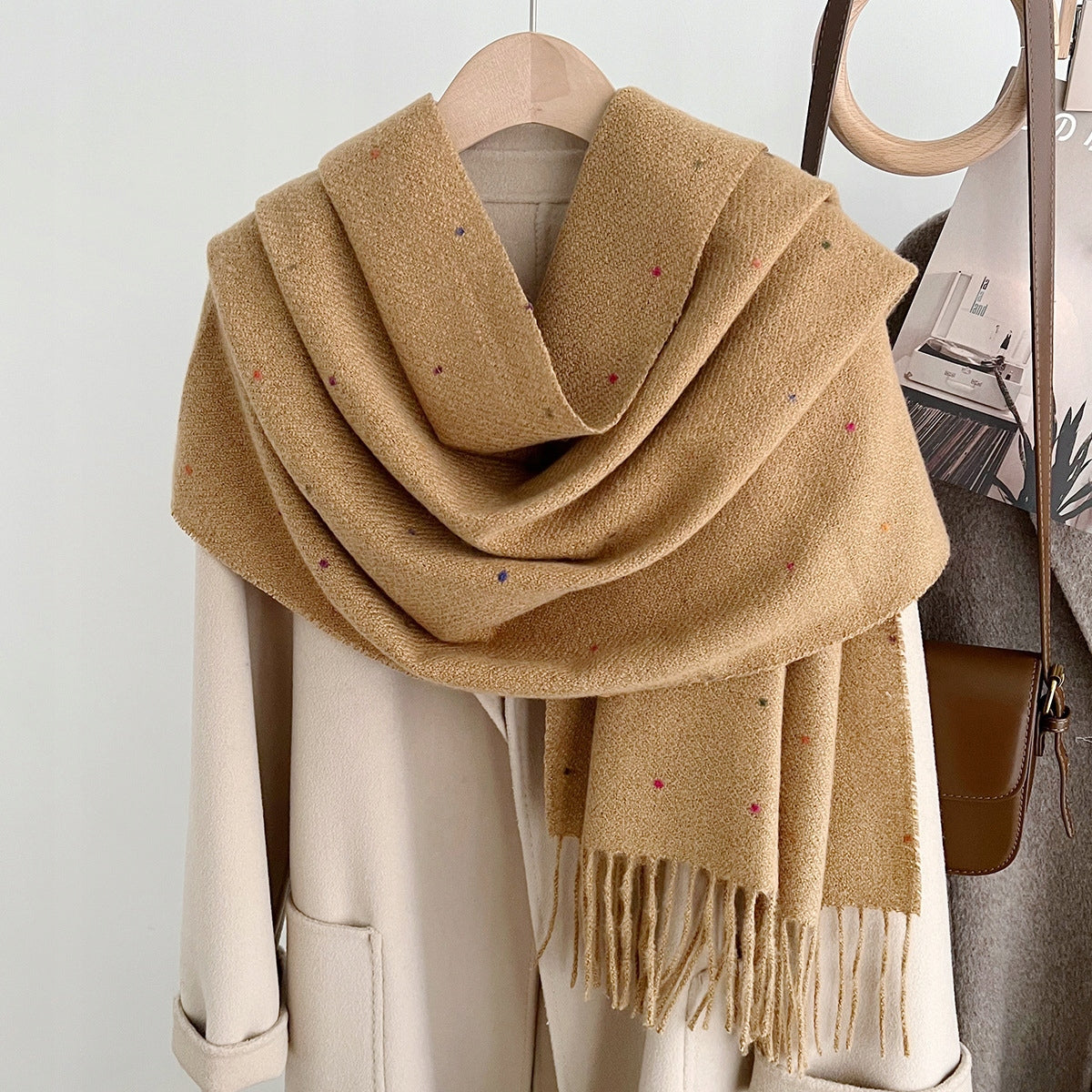 Bufanda de invierno de mujer 200 × 60 cm