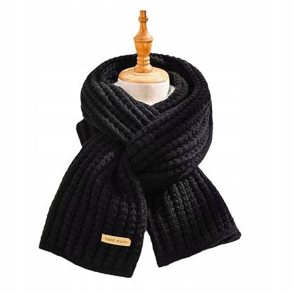 Écharpe d’hiver pour femme 160 × 22 cm – noir