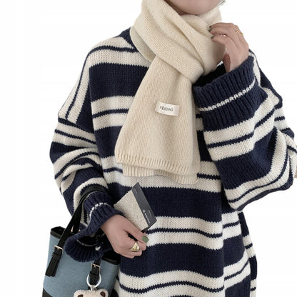 Women's Winter Scarf 160 × 22 cm – Cream