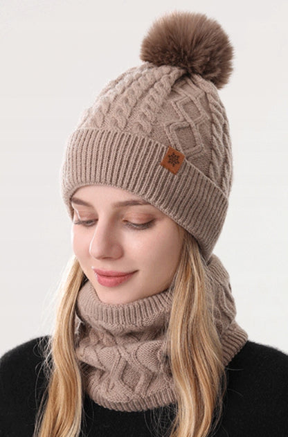 Winter Hat, Snood and Gloves Set – Khaki
