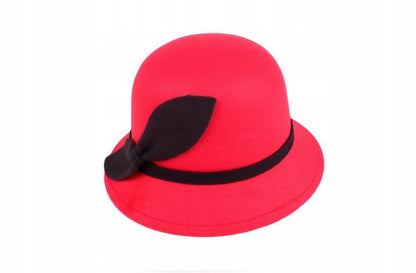 Dámský bucket klobouk – červený