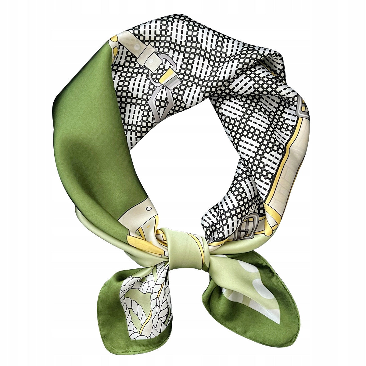 Women's Printed Silky Square Scarf — Gift Idea, 70×70 cm