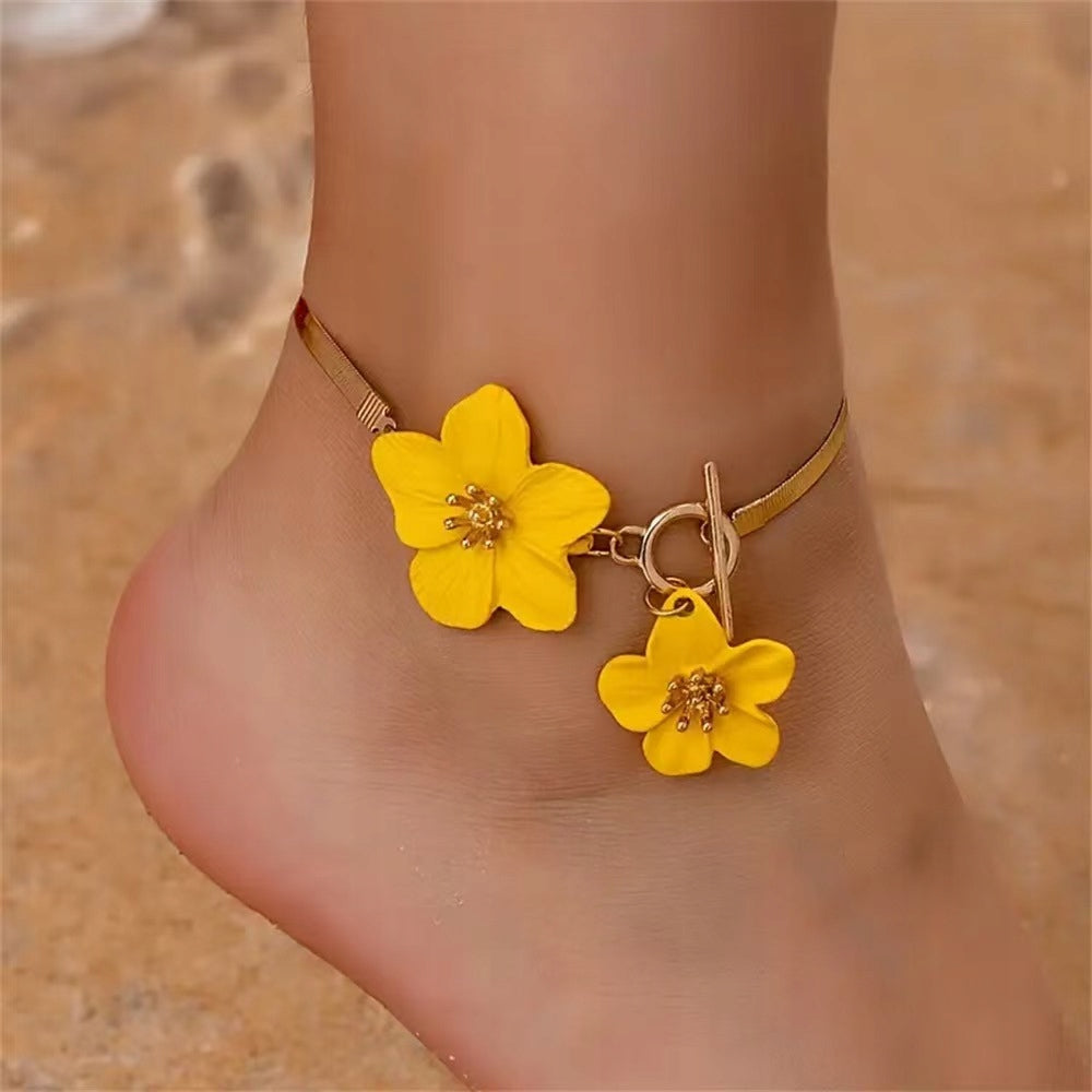 Necklace & Earrings & Bracelet Set – Yellow