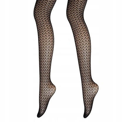 Women's Lace Tights – Black