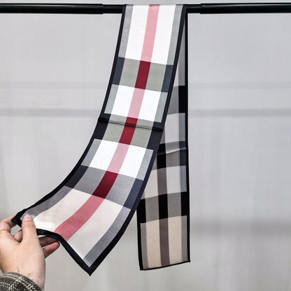Silk-Effect Square Scarf 13 × 150 cm