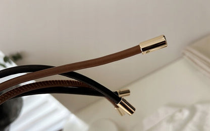 Women's Black Faux Leather Tie-Waist Belt — Elegant Fashion Accessory
