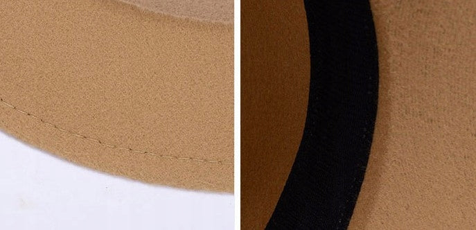 Women's Elegant Beige Cylindrical Bucket Hat to Wear with a Coat