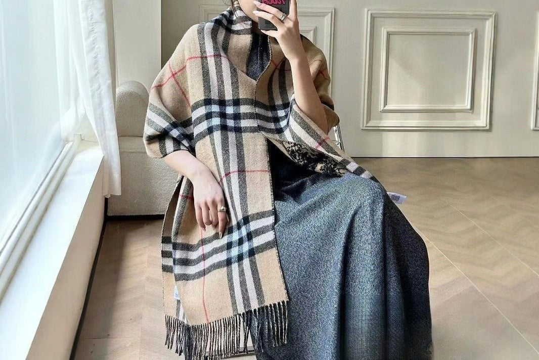 Bufanda de invierno de mujer 200 × 66 cm – multicolor