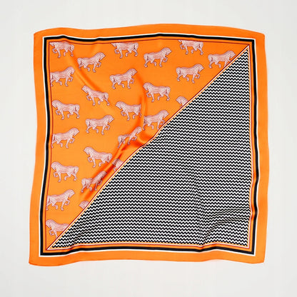 Foulard effet soie pour femme 70 × 70 cm