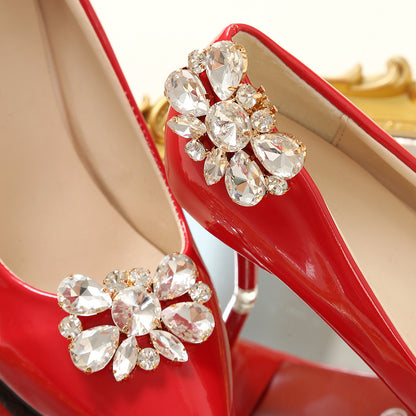 Clips de chaussures à zircons
