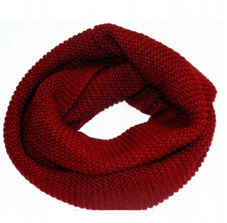 Damen-Loopschal – bordeauxrot