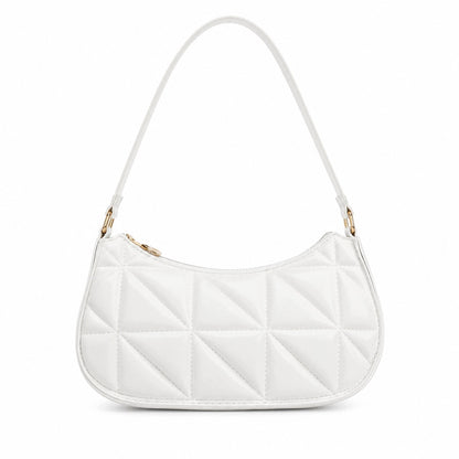 Gesteppte Damenhandtasche – weiß