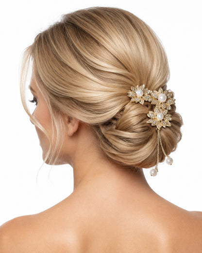 Hair Clip with Rhinestones