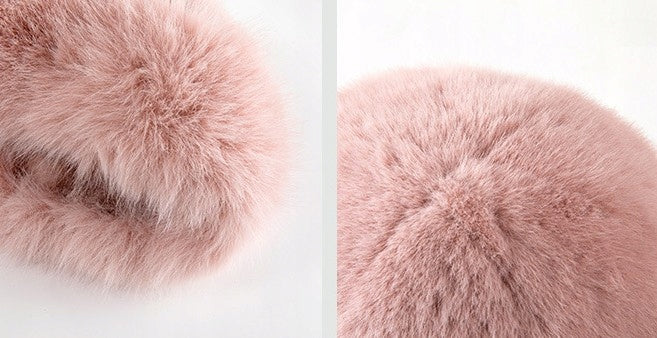 Faux-Fur Women's Beanie – Pink