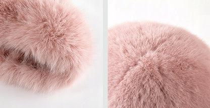 Faux-Fur Women's Beanie – Pink