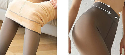 Women's Leggings 80 Denier – Dark Beige & Brown