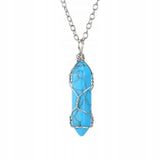 Turquoise Pendant Necklace – Blue