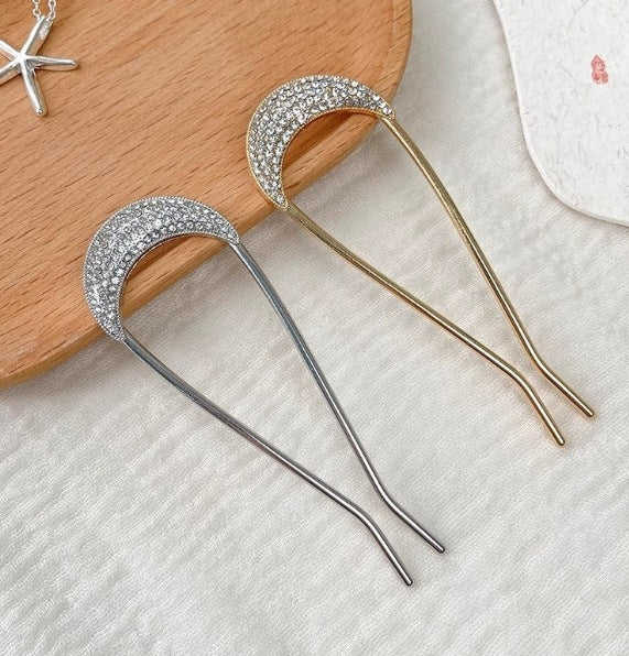 Hair Clip with Rhinestones