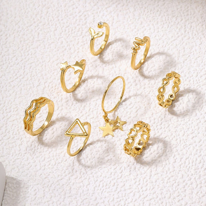 Ring-Set – goldfarben