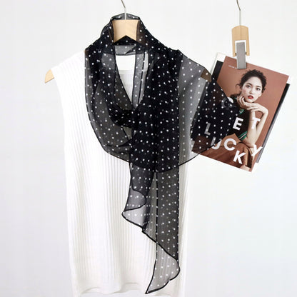 Women's Elegant Long Printed Scarf — Tie Style