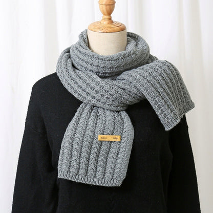 Écharpe d’hiver pour femme 160 × 22 cm – gris