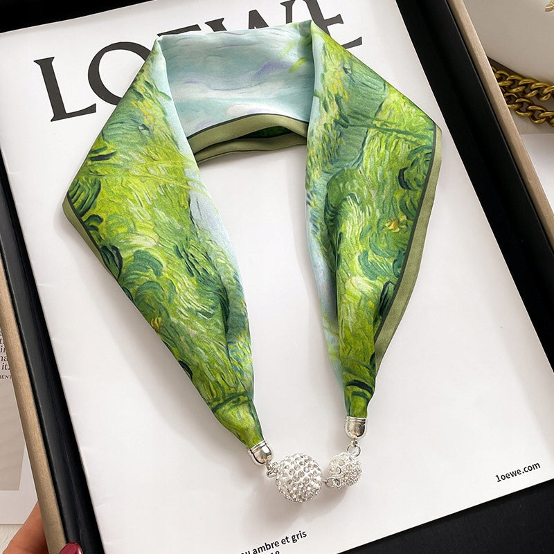 Foulard à fermeture magnétique 13 × 60 cm